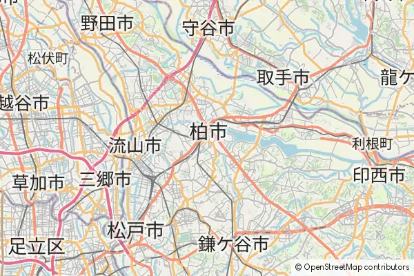 Mapa Kashiwa