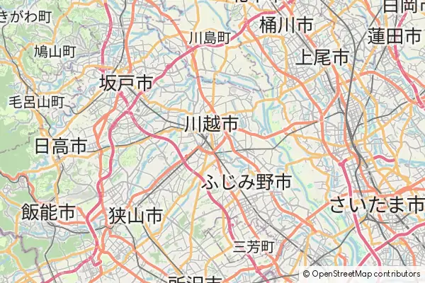 Mapa Kawagoe