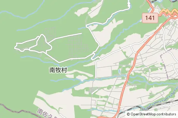 Mapa Minamimaki-mura