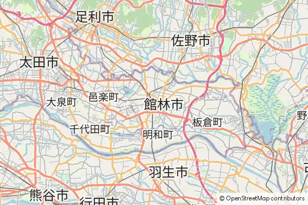 Mapa Tatebayashi