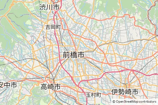 Mapa Maebashi