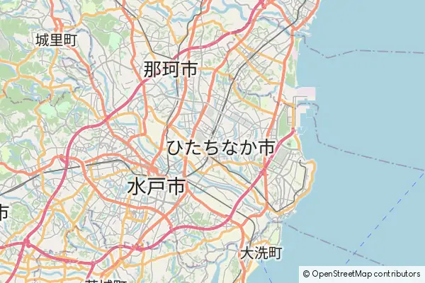 Mapa Hitachinaka