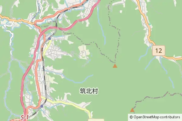 Mapa Chikuhoku-mura