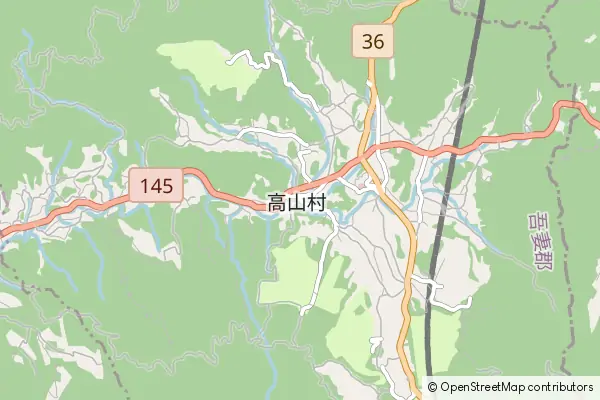 Mapa Takayama-mura