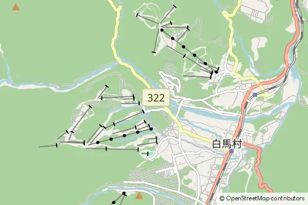 Mapa Hakuba-mura