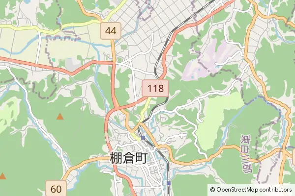 Mapa Tanagura-machi