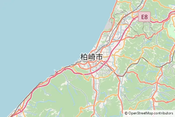 Mapa Kashiwazaki