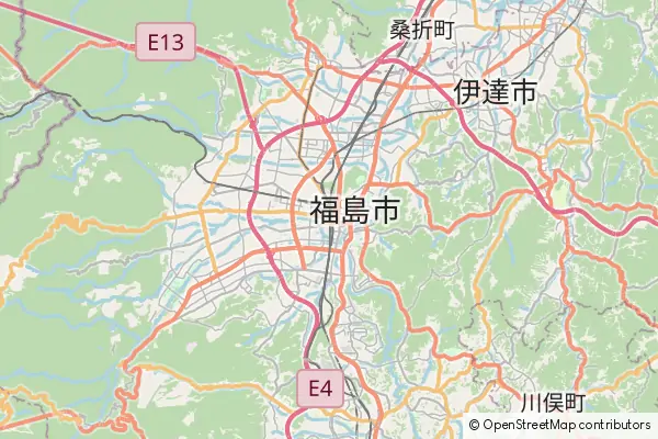 Mapa Fukushima