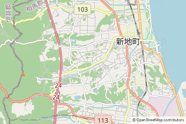 Mapa Shinchi-machi