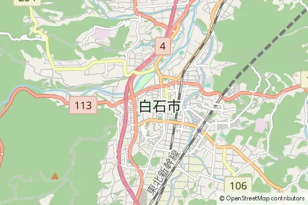 Mapa Shiroishi