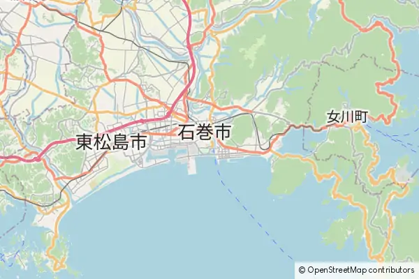 Mapa Ishinomaki