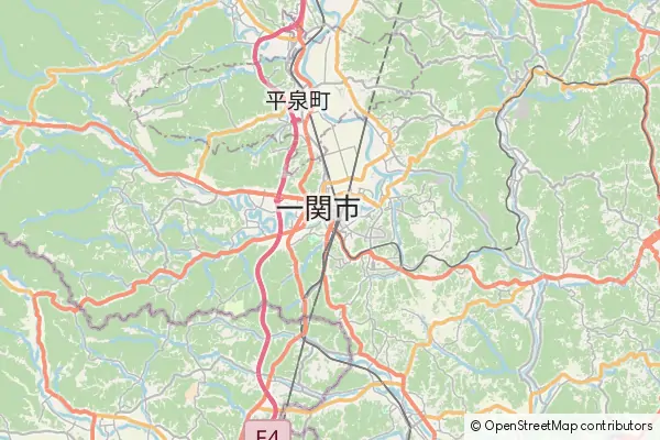 Mapa Ichinoseki