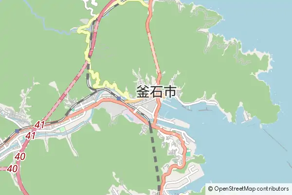 Mapa Kamaishi