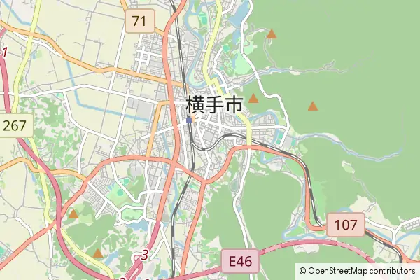 Mapa Yokote