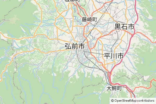 Mapa Hirosaki