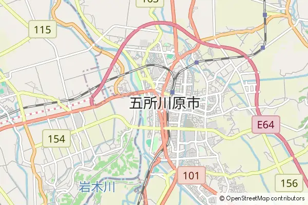 Mapa Goshogawara