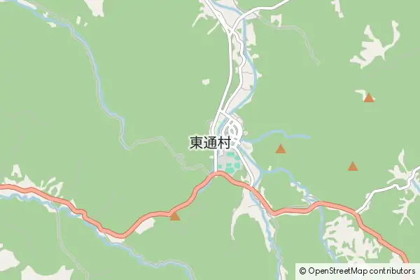 Mapa Higashidori-mura