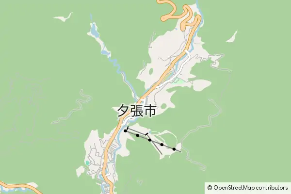 Mapa Yūbari