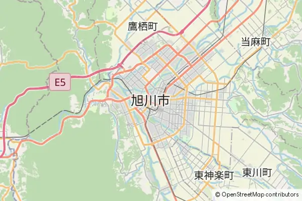 Mapa Asahikawa