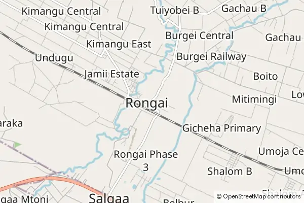 Mapa Rongai