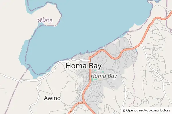 Mapa Homa Bay