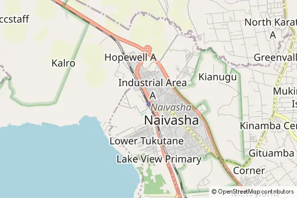 Mapa Naivasha