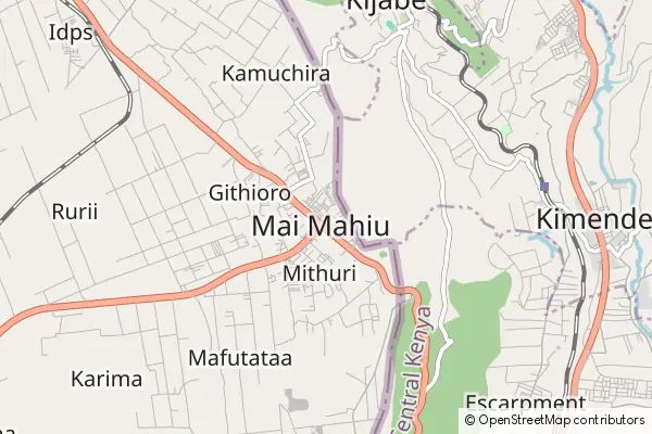 Mapa Maai Mahiu