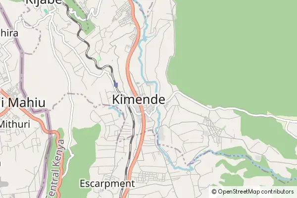 Mapa Kimende Town