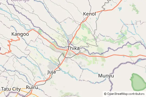 Mapa Thika