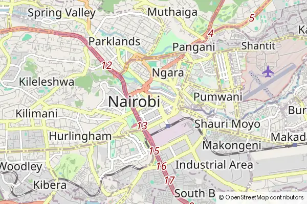 Mapa Park Narodowy Mount Kenya