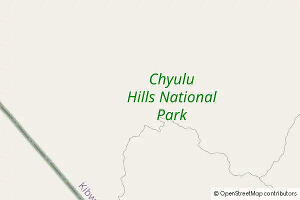 Mapa Park Narodowy Chyulu Hills