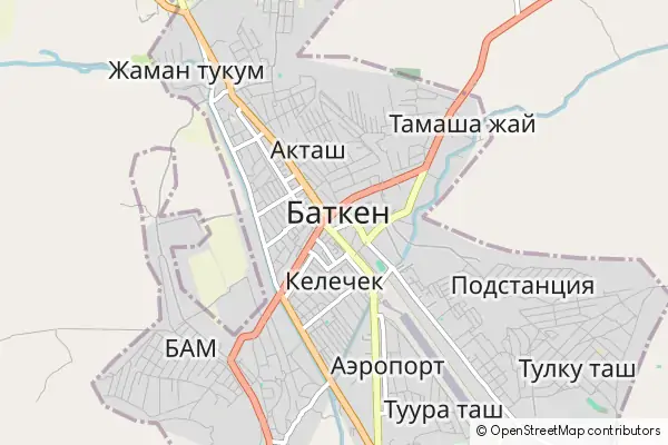 Mapa Batken