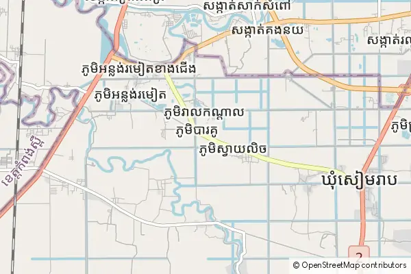 Mapa Kandal Steung