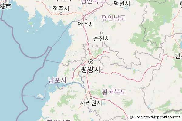 Mapa Pjongjang