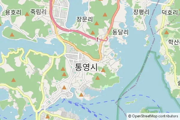 Mapa Tongyeong