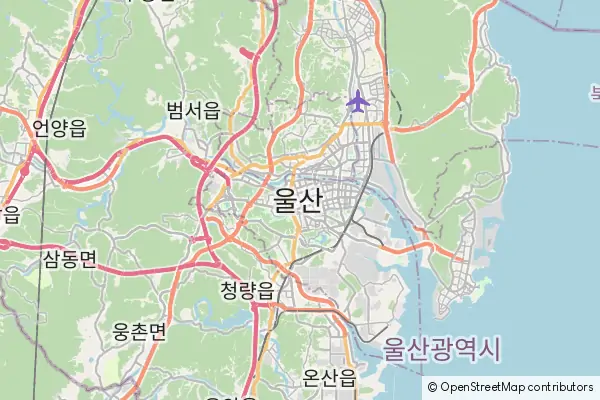 Mapa Ulsan