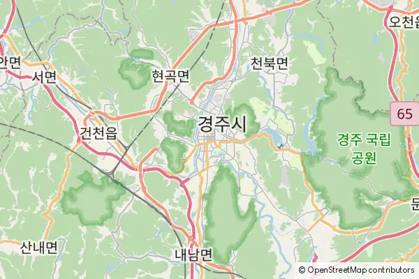 Mapa Gyeongju