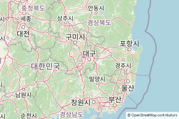 Mapa Taegu