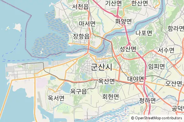 Mapa Gunsan