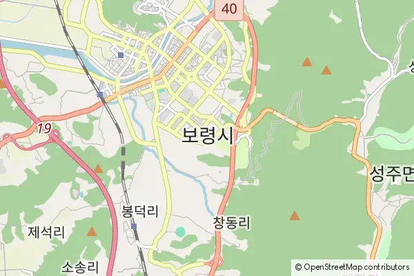 Mapa Boryeong