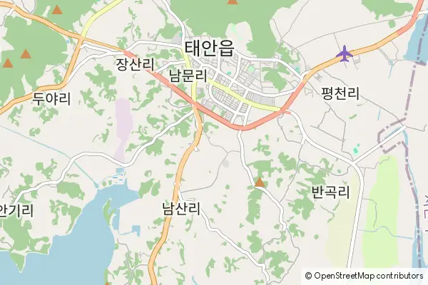 Mapa Taean-gun