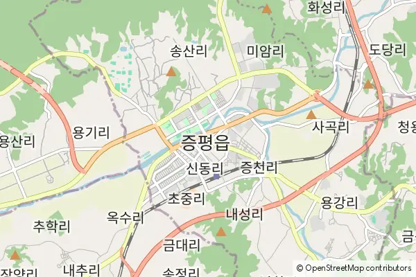 Mapa Jeungpyeong-gun