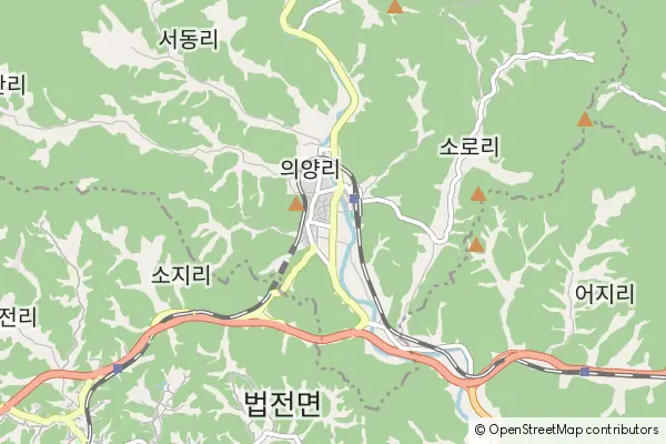 Mapa Bonghwa-gun