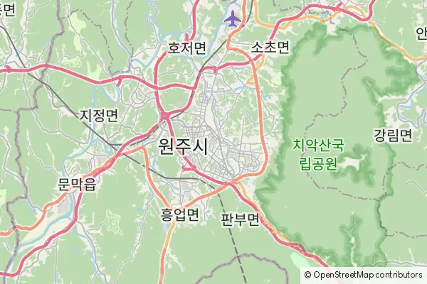 Mapa Wonju