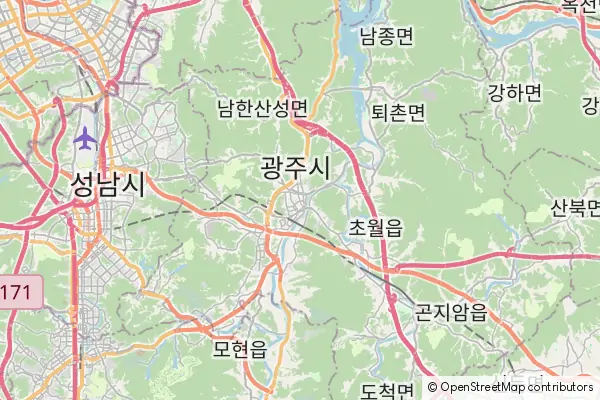 Mapa Gwangju