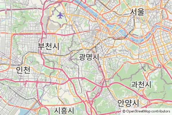 Mapa Gwangmyeong