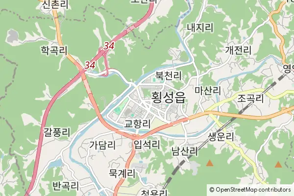 Mapa Hoengseong-gun