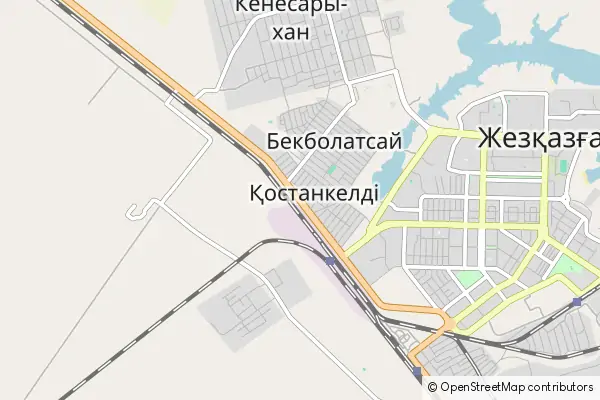 Mapa Zhezkazgan