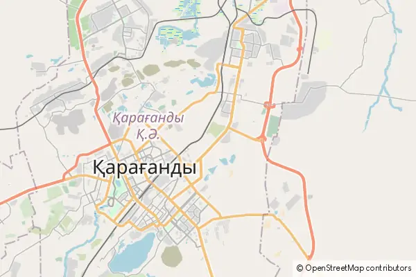 Mapa Karaganda