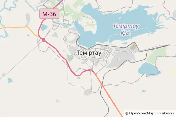 Mapa Temyrtau